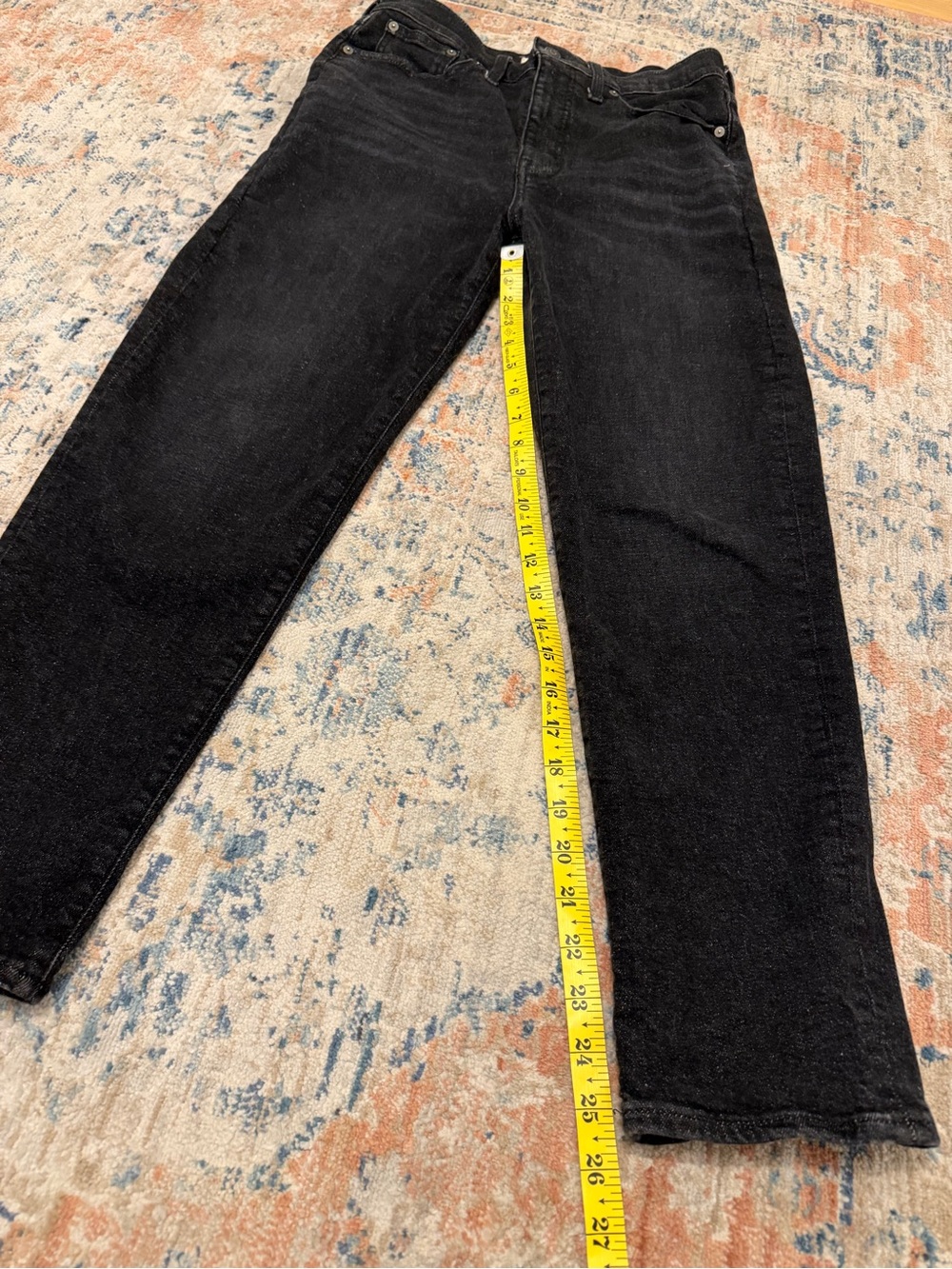 Madewell The Momjean in Black - Picture 3 of 9
